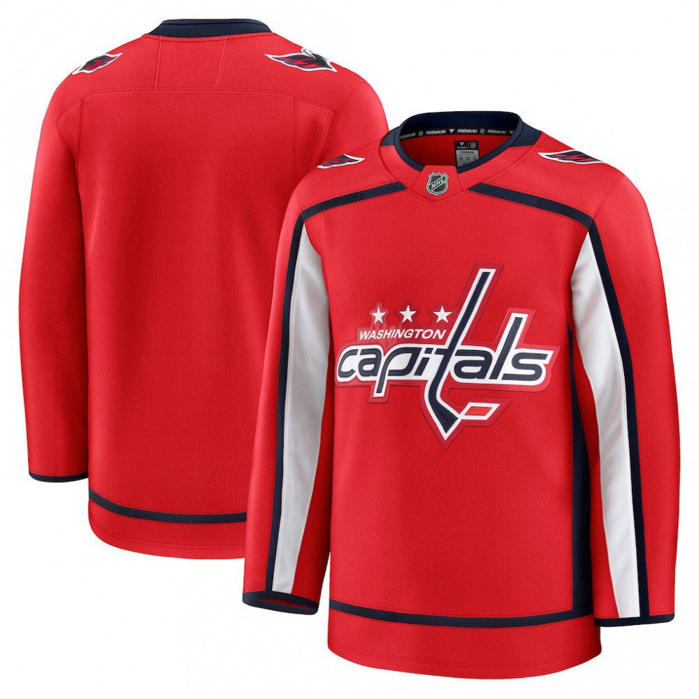 Washington Capitals Home Premium Jersey - Red-Pro Kit Vault | Brand New 26/27 Sports Jerseys
